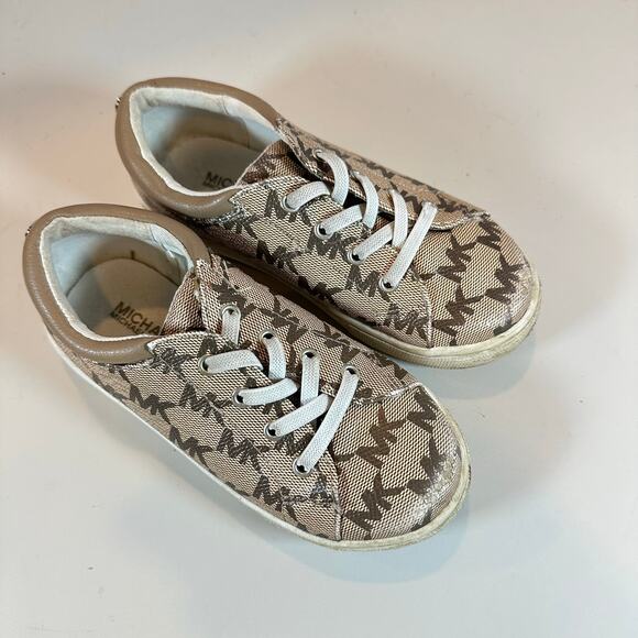 Michael Kors Logo Finola Sneakers Shoes Little Kid Toddler Girls Size 10 - Picture 2 of 10